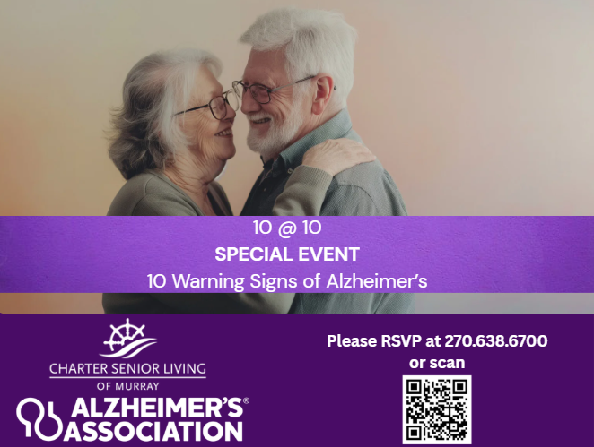 The 10 at 10 – A Special Alzheimer’s Awareness Event